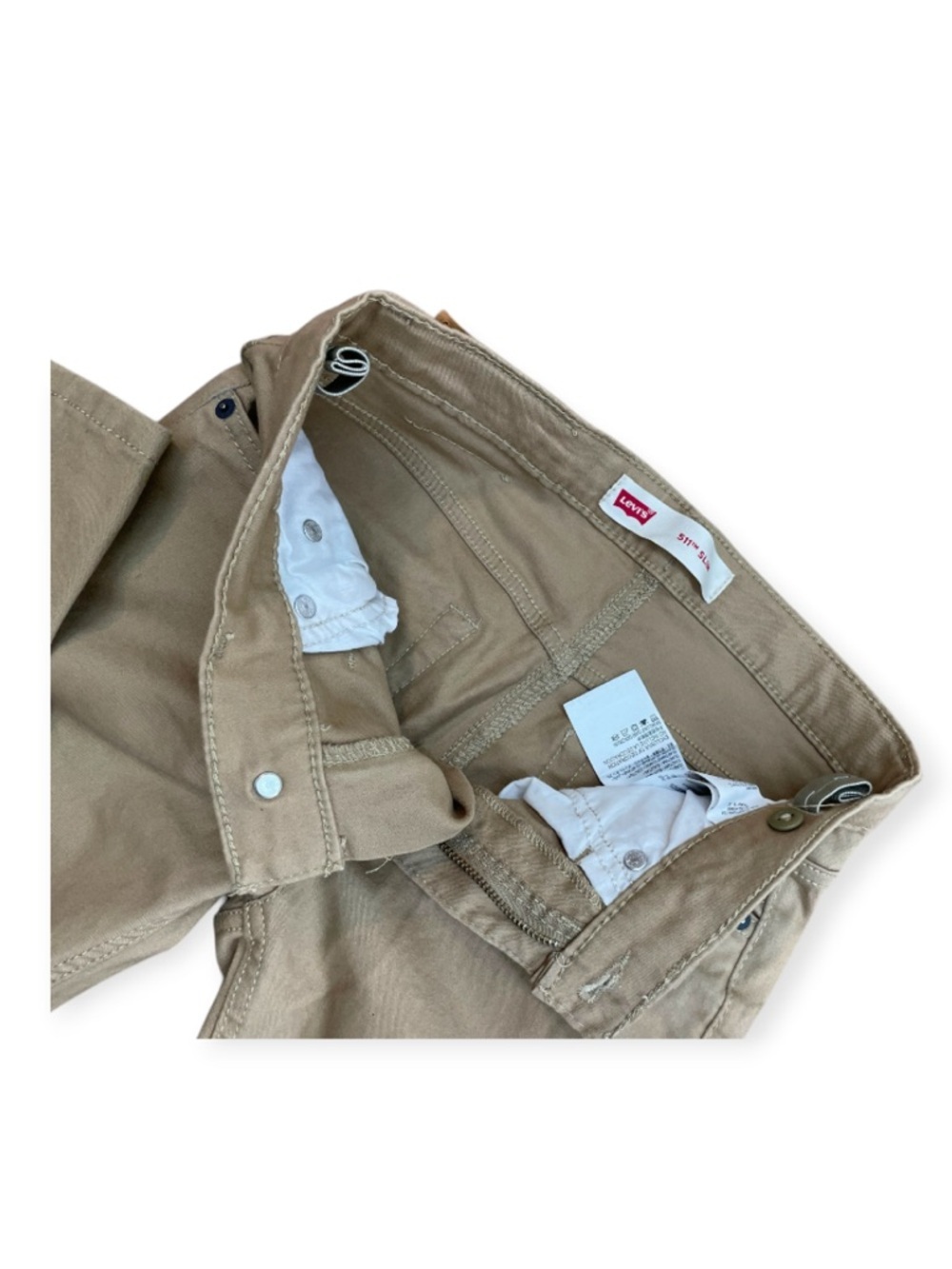 Levi's youth Tan khaki Straight-Leg Jeans 511 Slim SIZE 12 REG W 26 L 27 - Picture 9 of 12